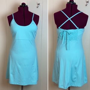 Columbia Titanium Strappy Athleisure Fit & Flare Dress Large Outdoors Casual